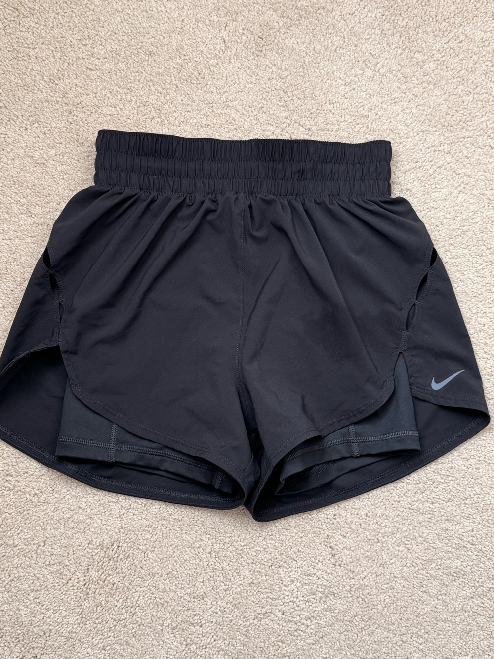 Nike Black Women's Athletic Short with Reflective Swoosh